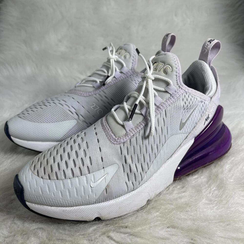 Nike Air Max 270 'Pure Platinum Lilac Bloom size 7Y